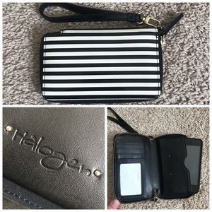 Halogen Cassie Stripe Phone Wristlet